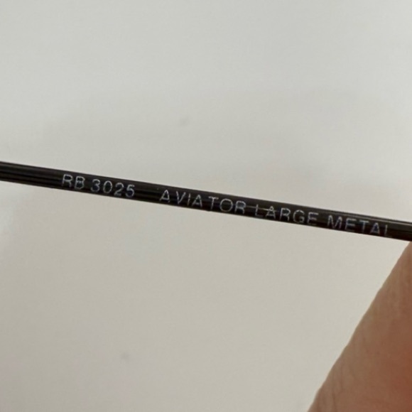 Ray Ban aviator sunglasses RB 3025 aviator large metal - Picture 7 of 7